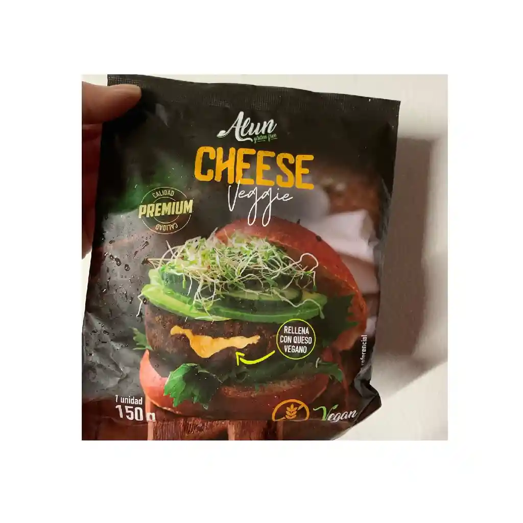 Hamburguesa Vegana Sin Gluten Alun Cheese