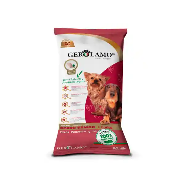 Gerolamo Perro Senior Razas Pequeñas 2,7 Kg