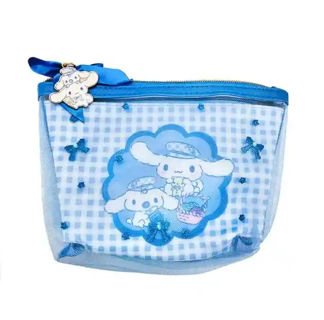 Bolsa Con Cremallera Cinnamoroll (serie Gingham Paperboy)