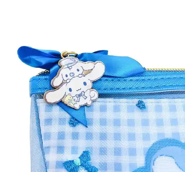 Bolsa Con Cremallera Cinnamoroll (serie Gingham Paperboy)