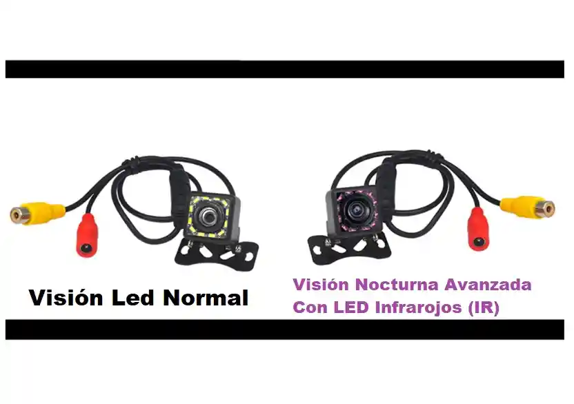 Camara Retroceso Trasera Para Auto 12 Led Vision Nocturna Coche Full Hd Se Conecta A Radio Android Para Ver En Pantalla 103 Cuadrada