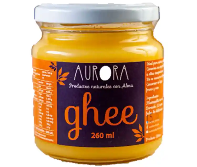 Ghee Aurora 260 Ml - Mantequilla Clarificada