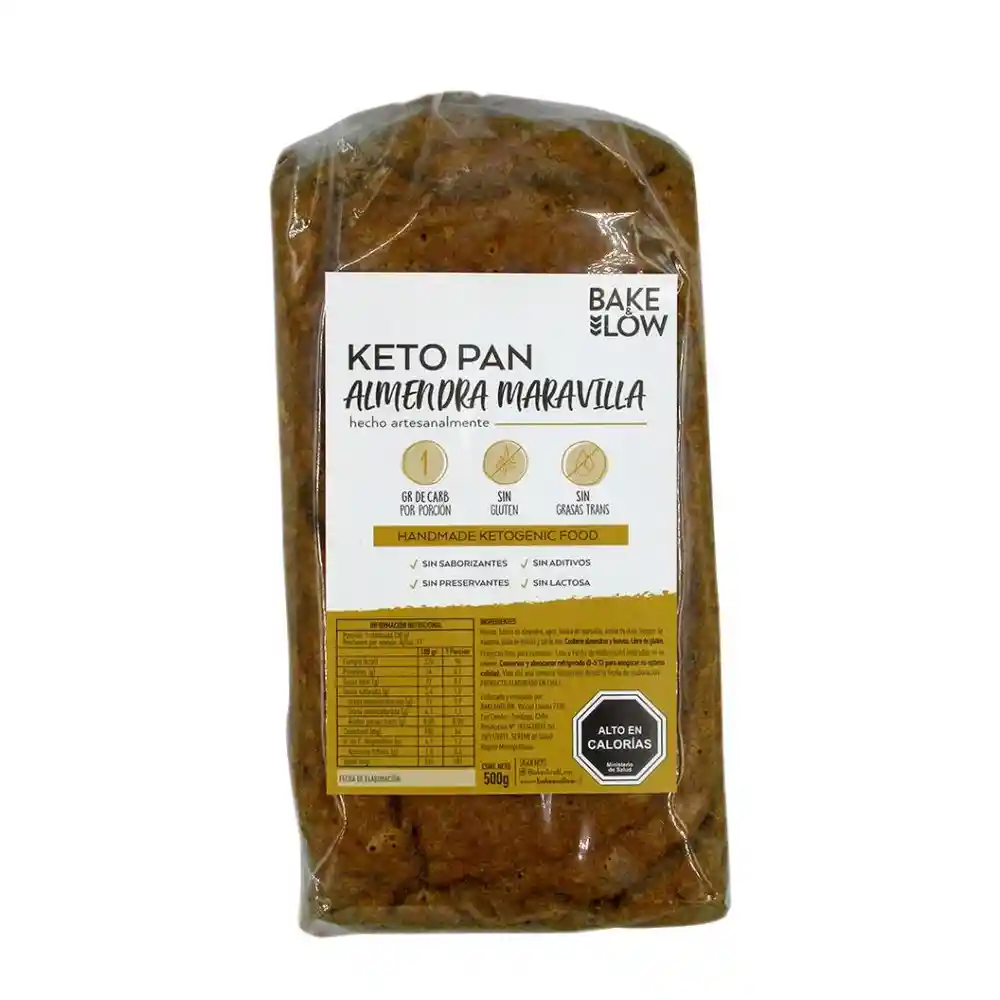 Pan Keto Almendras Y Maravilla Bake & Low 500g