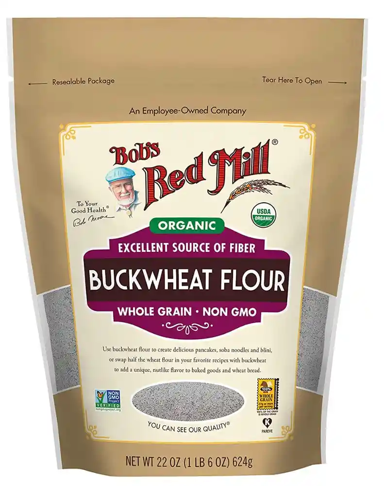 Buckwheat Flour 624 Grs (harina De Trigo Sarraceno) Orgánico/sin Gluten, Kosher Bob's Red Mill