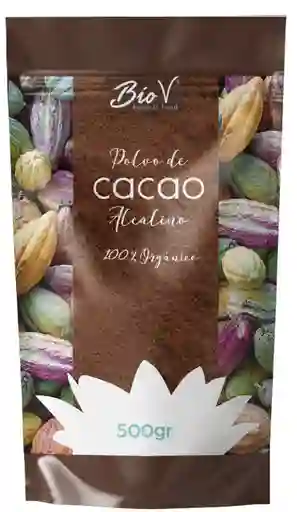 Polvo De Cacao Alcalino 500g 100% Orgánico Bio V