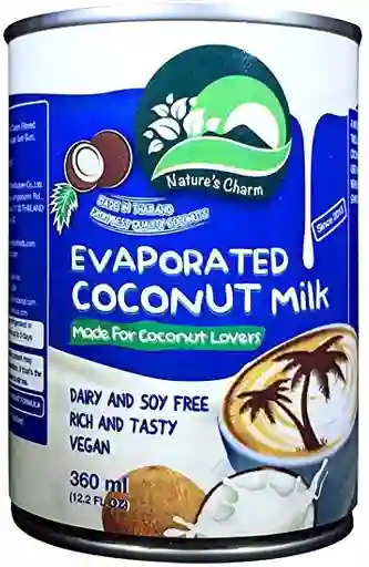 Evaporated Coconut Milk Nature's Charm 360 Ml - Leche Evaporada De Coco - Vegana
