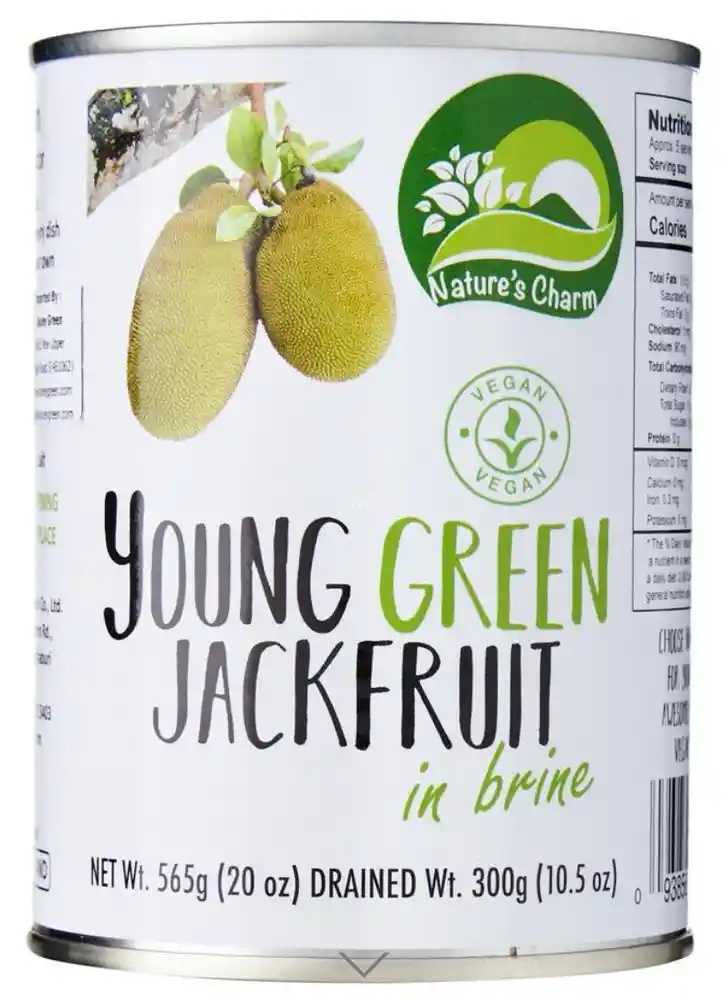 Young Green Jackfruit In Brine (jaca En Salmuera) Nature's Charm Vegano 565g