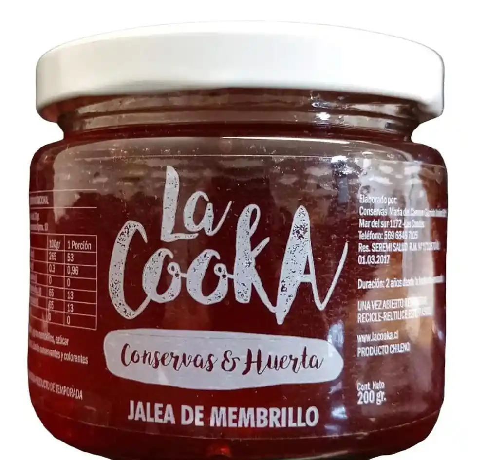 Jalea De Membrillo La Cooka 200 Gr