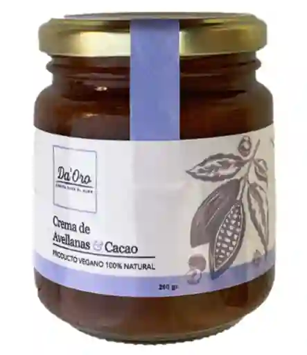 Crema De Avellanas Y Cacao Daoro 250g - (sin Gluten, Vegana) - Con Alulosa