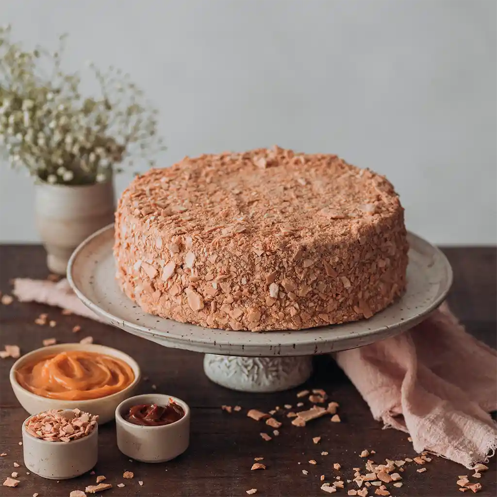 Torta Mil Hojas Caluga Manjar 8 A 10 Pp