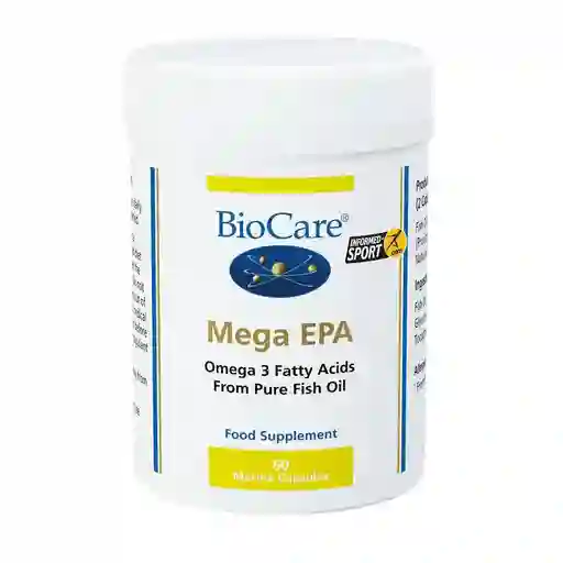 Mega Epa Biocare 60 Caps. - Omega 3 Fatty Acids Fish Oil