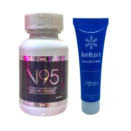 V95 Potenciador Testosterona + Lubricante Anal Efecto Frio