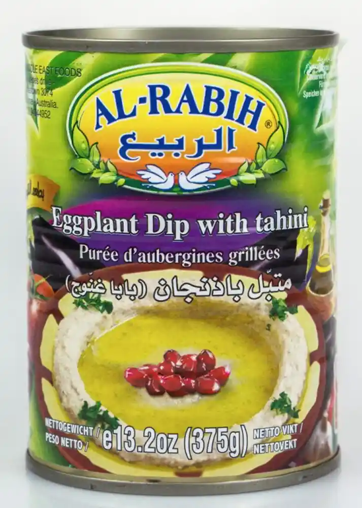 Eggplant Dip With Tahini (babaganoush) Al Rabih 375g