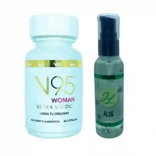 V95 Woman Viagra Natural Para Mujer + Lubricante Vaginal