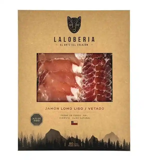 Jamón Ahumado De Lomo Liso Y Lomo Vetado - La Lobería 80g