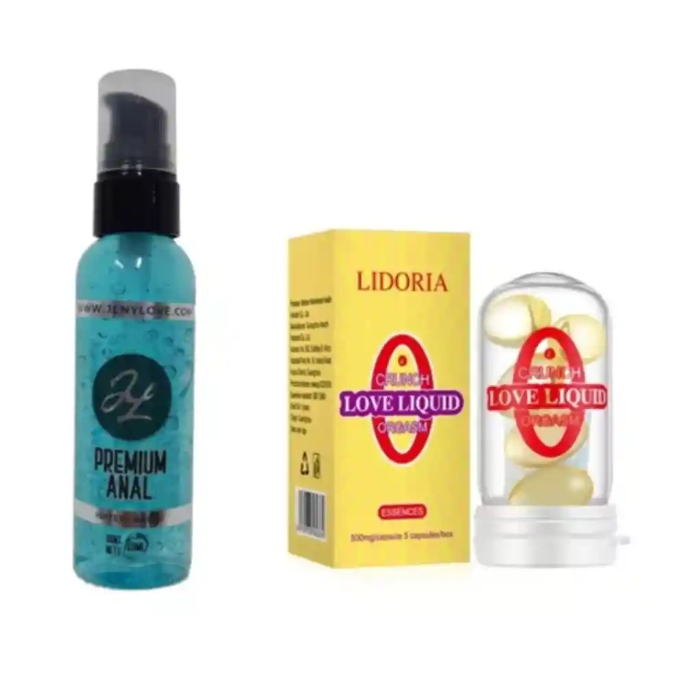 Lubricante Anal Anestesia + Gel Excitante Afrodisiaco Liquid