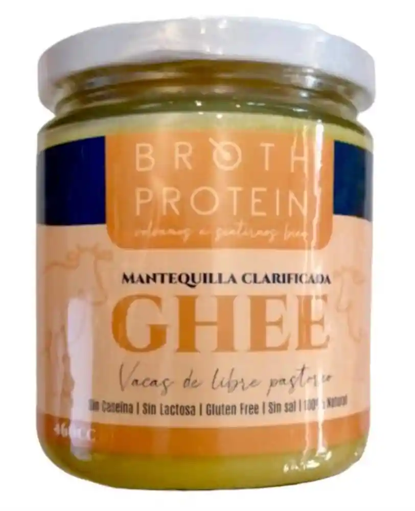 Ghee De Vacas De Libre Pastoreo 460cc (sin Gluten O Lactosa) Broth Protein