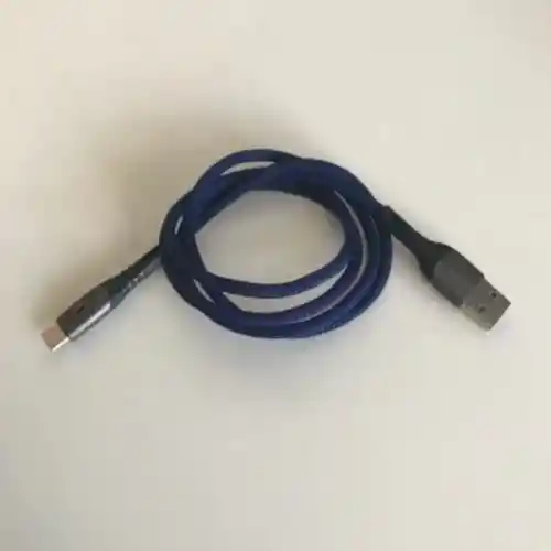 Cable Carga Rápida Celular 5.1 A Usb A Tipo C 1 Mt Luz Led Acordonado Telefono Smartphone Reforzado