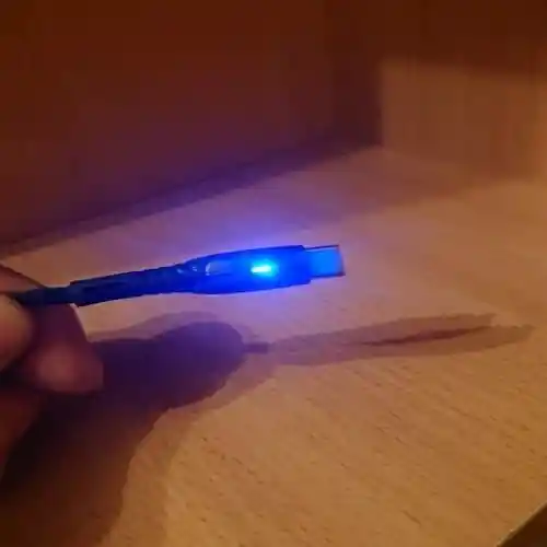 Cable Carga Rápida Celular 5.1 A Usb A Tipo C 1 Mt Luz Led Acordonado Telefono Smartphone Reforzado