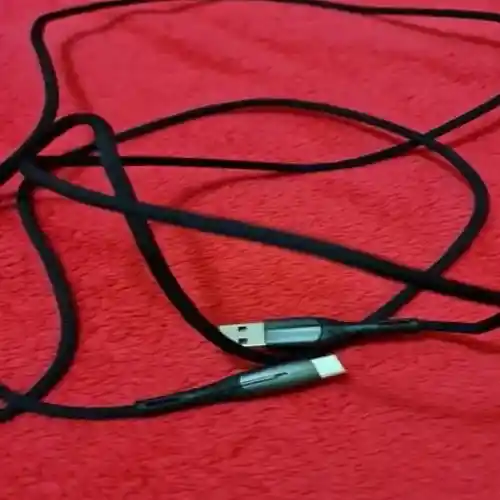 Cable Carga Rápida Celular 5.1 A Usb A Tipo C 1 Mt Luz Led Acordonado Telefono Smartphone Reforzado