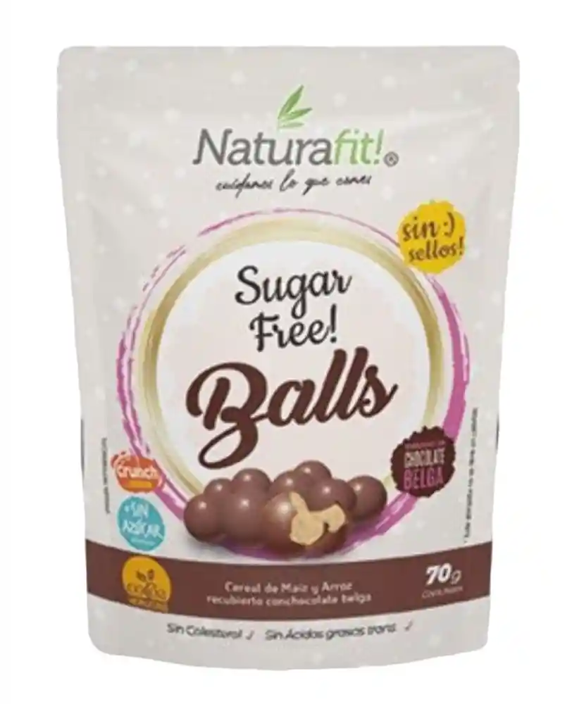 Balls Chocolate Belga (sin Azúcar) Naturafit 70g