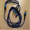 Cable Carga Rápida Celular 3 En 1 Android Samsung Para Iphone, Tipo C Telefono Smartphone
