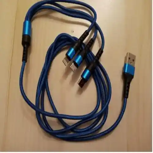 Cable Carga Rápida Celular 3 En 1 Android Samsung Para Iphone, Tipo C Telefono Smartphone