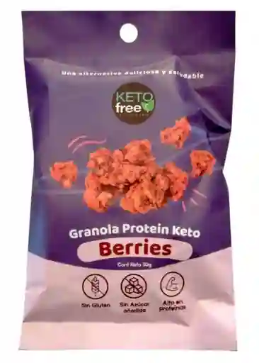 Granola Protein Keto Berries (sin Gluten) 30g Ketofree