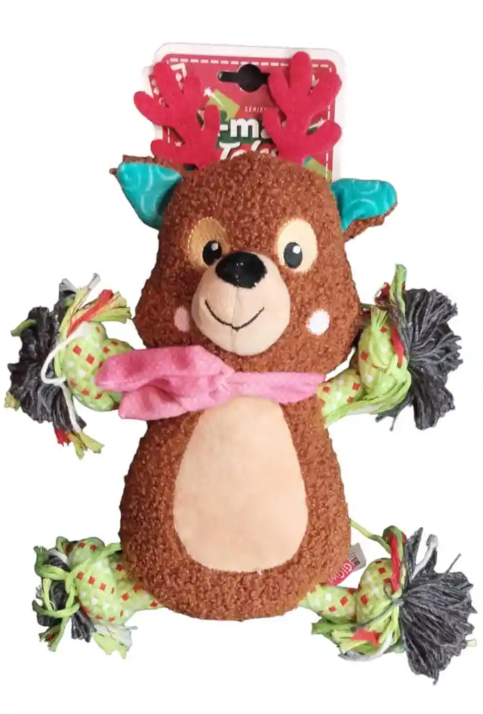 Gigwi - X-mas Tales Reno Con Cuerda Y Sonido - Juguete Perros