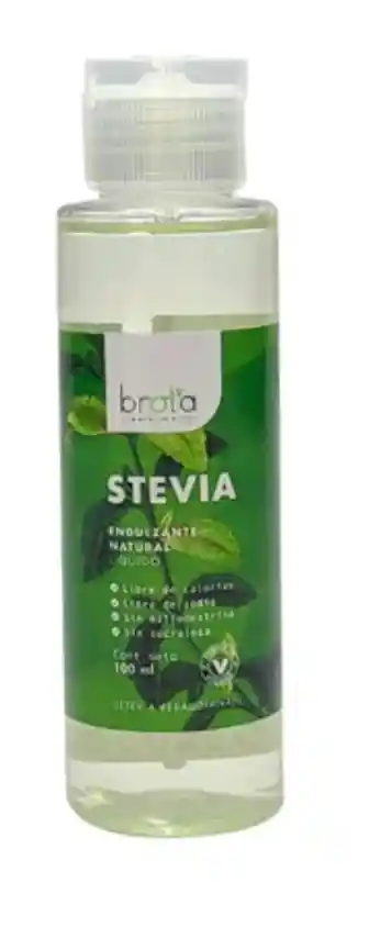 Stevia Líquida Brota 100ml - (estevia % Calorías, Sin Sodio O Sucralosa)