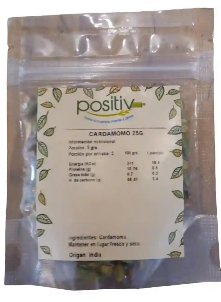 Semillas De Cardamomo Positiv 25g