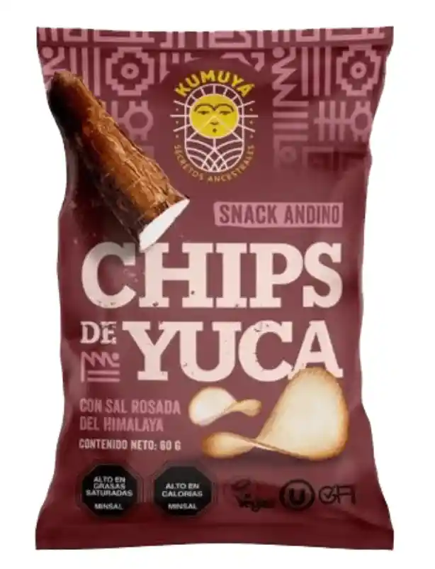 Chips De Yuca Con Sal Del Himalaya Kumuya 50g
