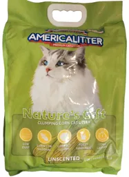 American Litter -nature´s Gift - Arena Aglutinante De Maiz Para Gatos 4.6 Kg