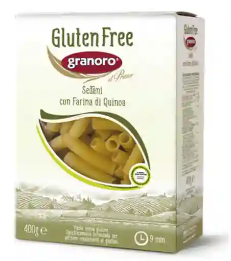 Fideos Sin Gluten Sedani (con Harina De Quinoa) Granoro 400 Gr