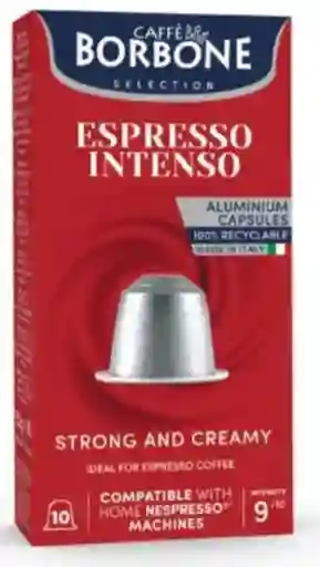 Cápsulas De Cafe Espresso Intenso 10 Caps Borbone