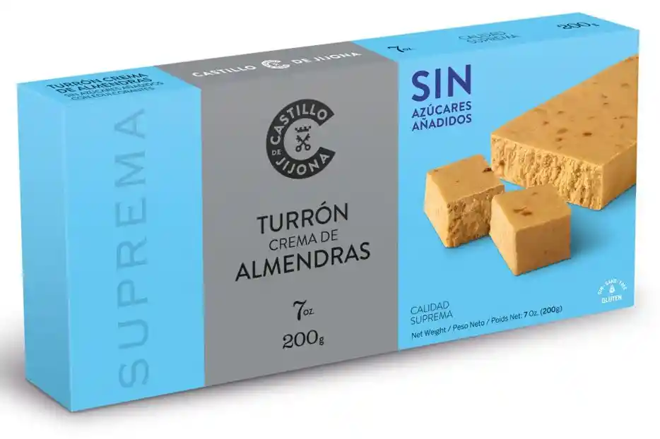 Turron Crema Almendras Castillo De Jijona 200g - Sin Azúcar