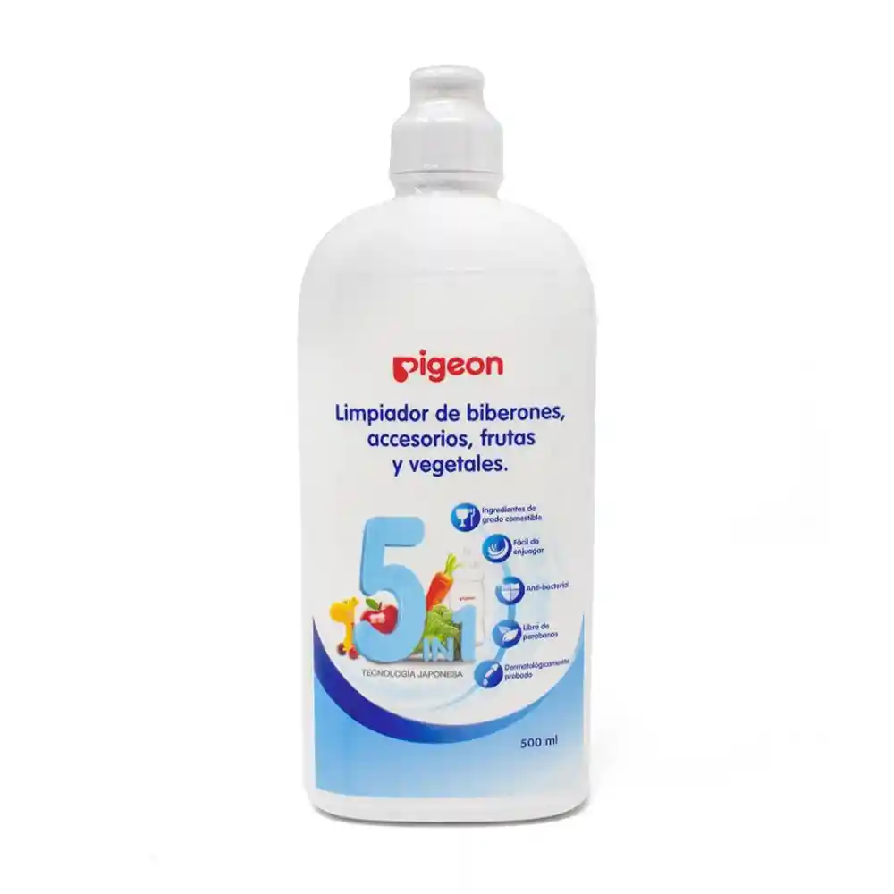 Limpiador De Mamaderas 5 En 1 De 500ml Pigeon