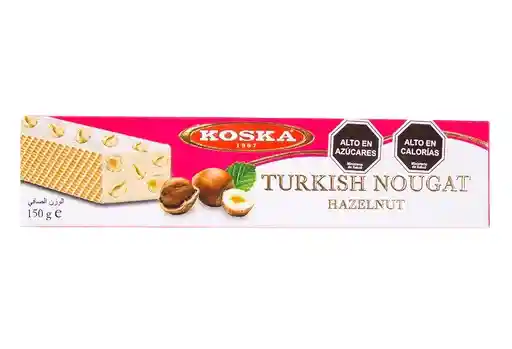 Turrón Con Avellanas 150g Koska - Nougat Hazelnut