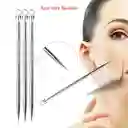 Kit Pinzas Herramientas Removedor Acne Puntos Negros Extractor Blackhead 8 Piezas Acero Inox Limpieza Facial