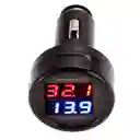 Voltimetro Led Tester Para Batería Y Cargador Ultra Rápido 2 Usb 3.1 A, Basico Redondo Negro