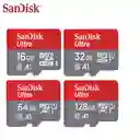 Tarjeta Memoria Micro Sd Sandisk Ultra 64 Gb Original Nintendo Switch A1, Clase 10, 120 Mb/s (roja) (64 Gb)