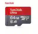 Tarjeta Memoria Micro Sd Sandisk Ultra 64 Gb Original Nintendo Switch A1, Clase 10, 120 Mb/s (roja) (64 Gb)