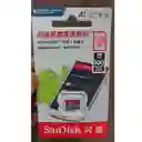 Tarjeta Memoria Micro Sd Sandisk Ultra 16 Gb Original Compatible Nintendo Switch Go Pro A1 U1 V10 Clase 10, 120 Mb/s(roja) (16 Gb)