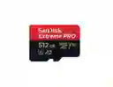 Tarjeta Memoria Micro Sd Sandisk Extreme Pro Original 512 Gb 4k U3 Compatible Go Pro Drones Microsdxc 160 Mb/s (negra) (256gb)