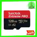 Tarjeta Memoria Micro Sd Sandisk Extreme Pro Original 128 Gb 4k U3 Compatible Go Pro Drones Microsdxc 160 Mb/s (negra) (128gb)