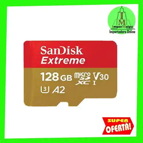 Tarjeta Memoria Micro Sd Sandisk Extreme Original 128 Gb 4k U3 Original Compatible Nintendo Switch Go Pro Microsdxc 160 Mb/s Dorada