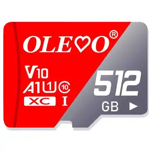 Tarjeta Memoria Micro Sd Olevo 512 Gb Original Nintendo Switch A1, Clase 10, 30 Mb/s (roja) (512gb)