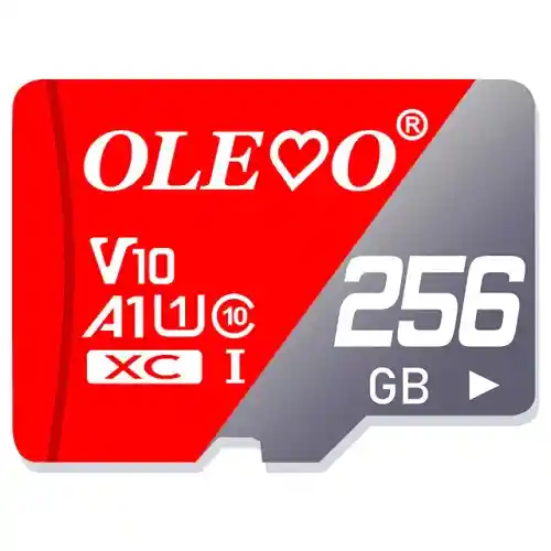 Tarjeta Memoria Micro Sd Olevo 256 Gb Original Nintendo Switch A1, Clase 10, 30 Mb/s (roja) (256gb)