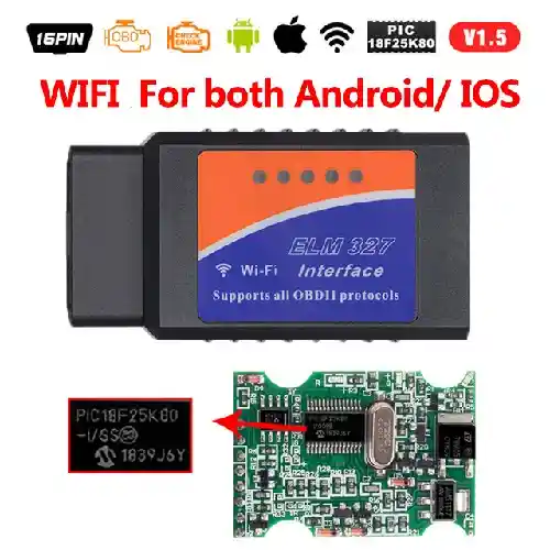 Scanner Automotriz Auto Elm327 Wifi Obd2 Última Versión Nueva Original Para Vehículos Multimarca (rojo)