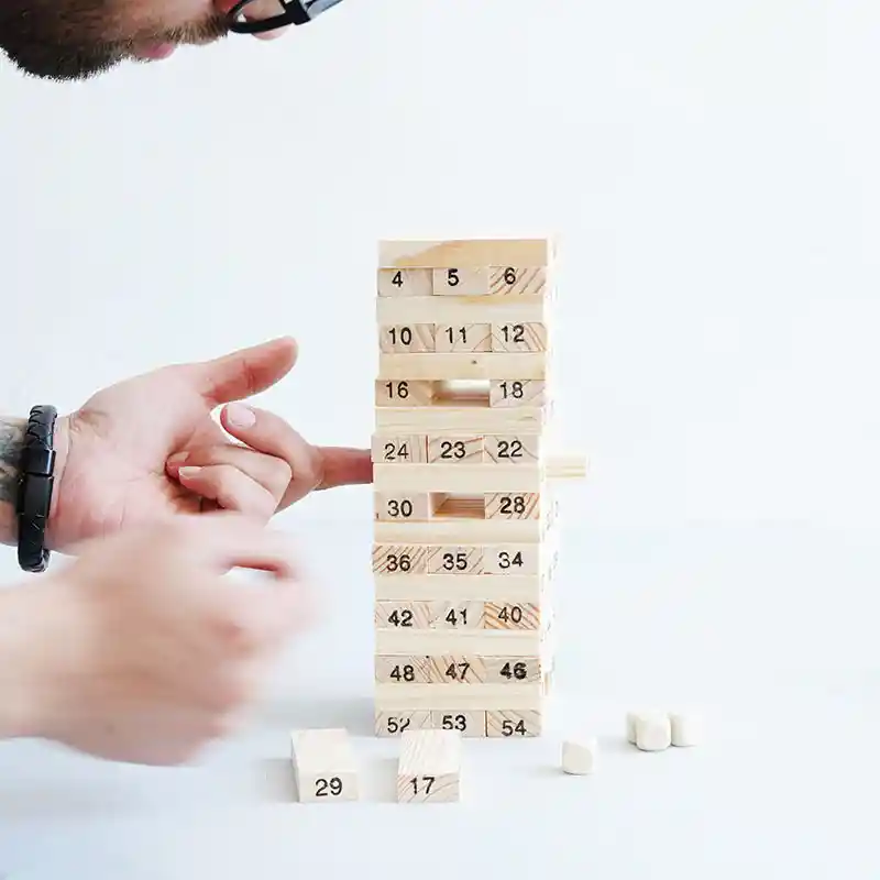 Jenga Juego De Mesa Madera 48 Piezas